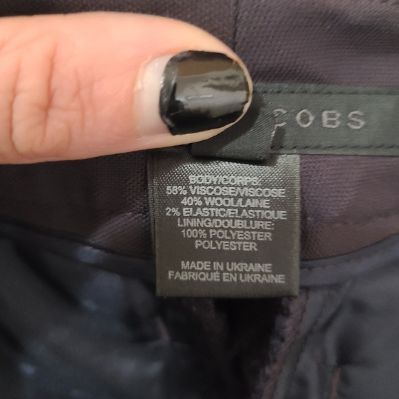 Marc Jacobs Deep Plum Bootcut Wool Blend Dress Pants - Picture 2 of 4